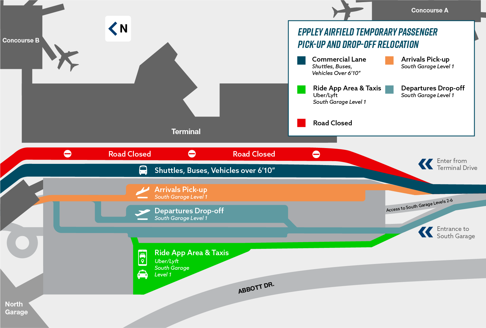 OMA Pick-up/Drop-off Map | November 22, 2024